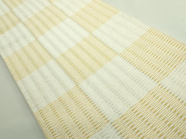 平和屋本店●最高級　人間国宝　北村武資　六通柄袋帯　織繧繝　魚々子縞　金銀糸　逸品　DZAB1771kh6