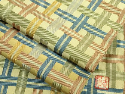平和屋本店●極上　伝統工芸士　曽根武勇　全通柄袋帯　吉野間道　逸品　DZAB1775kh6