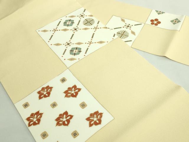 平和屋着物●極上　九寸名古屋帯　花菱文　金彩　逸品　DZAB1778kh6