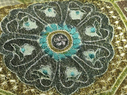 平和屋本店●極上　中国三大刺繍　スワトウ刺繍　汕頭刺繍　総刺繍　全通柄袋帯　スリーシーズン帯　蜀江花文　金糸　逸品　DZAB1781kh6
