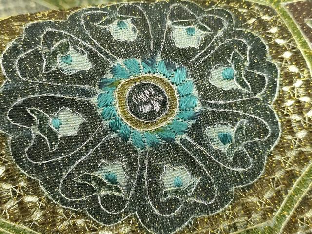 平和屋本店●極上　中国三大刺繍　スワトウ刺繍　汕頭刺繍　総刺繍　全通柄袋帯　スリーシーズン帯　蜀江花文　金糸　逸品　DZAB1781kh6