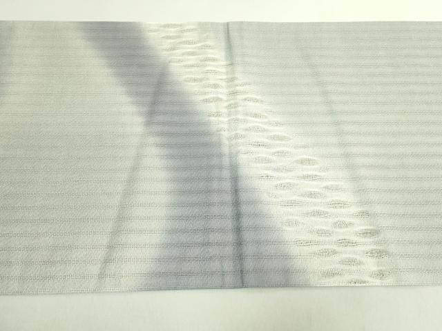 平和屋着物●極上　十日町　名門青柳謹製　櫛引織　両面　太鼓柄袋帯　辻が花　逸品　DZAB1784kh6