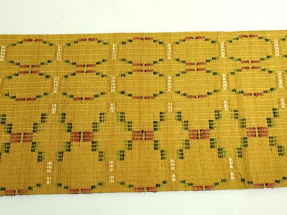 平和屋着物●極上　九寸名古屋帯　紬地　花織　逸品　DZAB1785kh6
