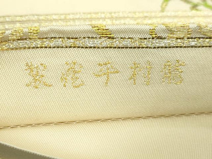 平和屋本店●最高級　龍村平蔵製　太鼓柄　本袋帯　玄宗唐草文　金銀糸　逸品　DZAB1786kh6