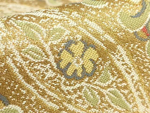 平和屋本店●最高級　人間国宝　北村武資　煌彩錦　六通柄袋帯　七宝花紋　金糸　逸品　DZAB1798kh6