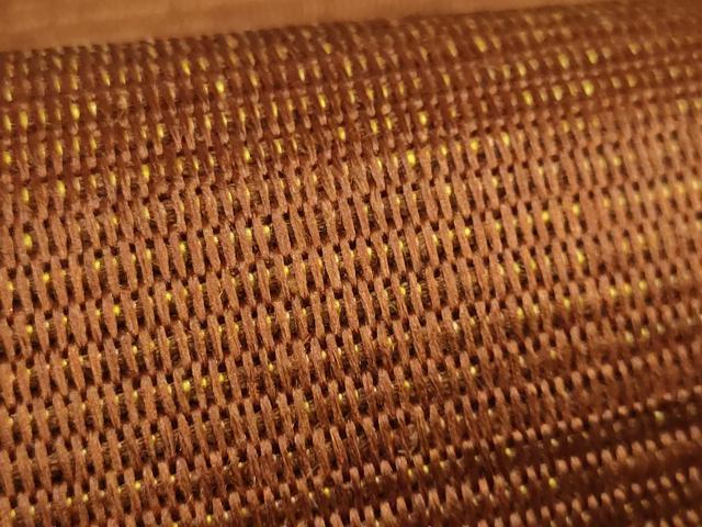 平和屋着物●極上　本場黄八丈　紬　八寸名古屋帯　一重帯　逸品　DZAB1804kh6