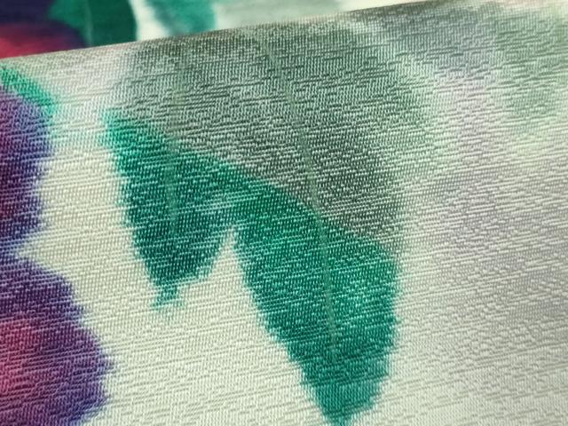 平和屋着物●極上　濡れ描き友禅作家　山田全　九寸名古屋帯　草花文　さが美扱い　逸品　DZAB1805kh6