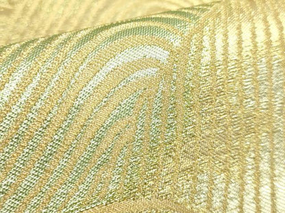平和屋着物●極上　西陣　川島織物　六通柄　本袋帯　立波文　金糸　逸品　DZAB1810kh6