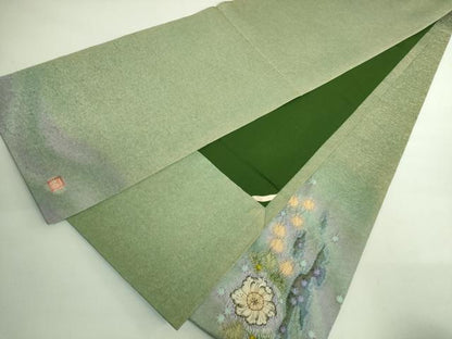 平和屋本店●極上　久保田一竹　幻の辻が花　太鼓柄袋帯　金通し地　逸品　DZAB1811kh6