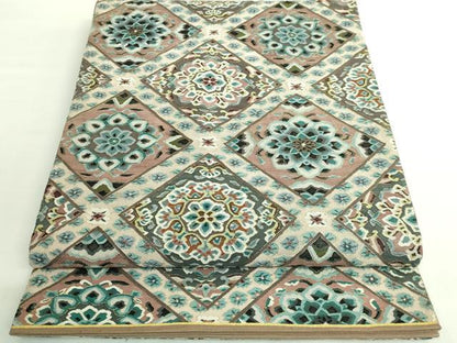 平和屋本店●最高級　明綴れ　袋帯　格天井花文　金糸　逸品　DZAB1812kh6