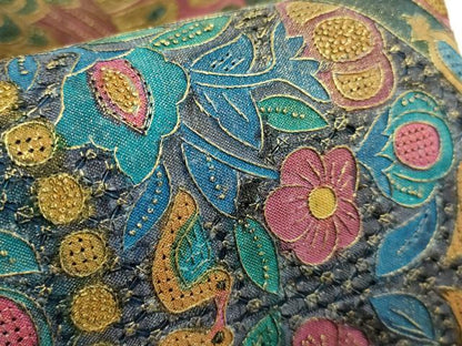 平和屋本店●極上　中国三大刺繍　スワトウ相良刺繍　総刺繍　袋帯　蜀江鳥獣花文　金糸　逸品　DZAB1813kh6
