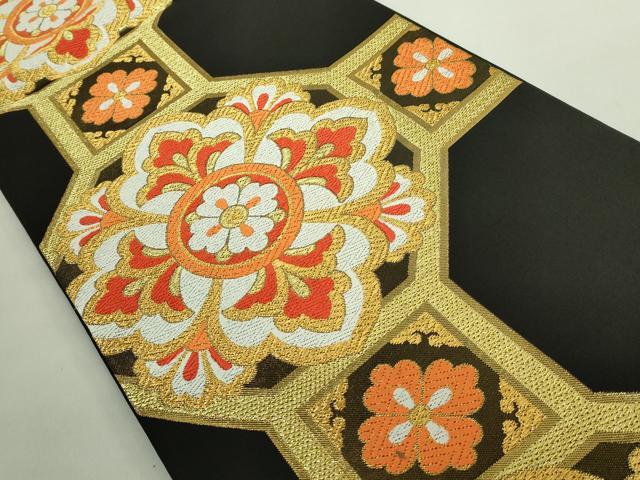 平和屋着物○極上 西陣 川島織物 六通柄 本袋帯 唐織 蜀江花