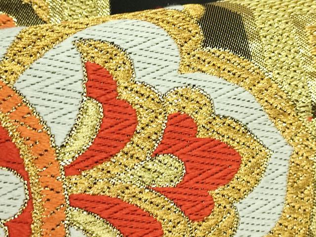 平和屋着物○極上 西陣 川島織物 六通柄 本袋帯 唐織 蜀江花