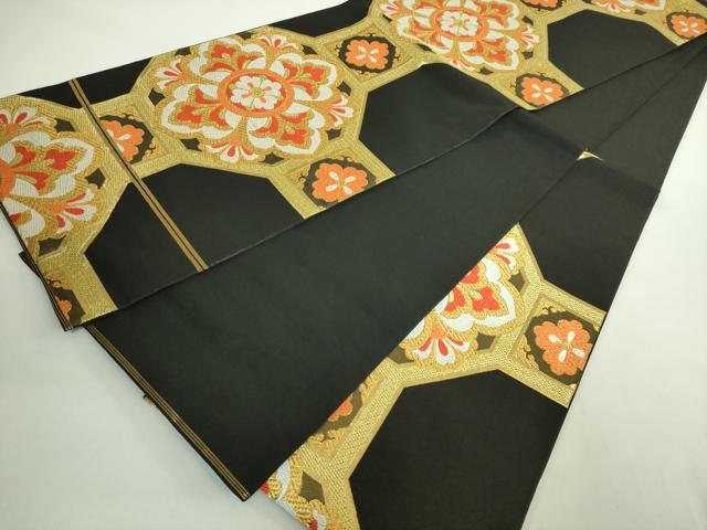 平和屋着物○極上 西陣 川島織物 六通柄 本袋帯 唐織 蜀江花