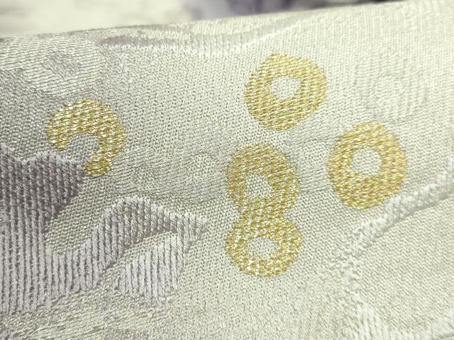 平和屋着物●極上　両面　全通柄袋帯　葡萄蔦の葉　麻の葉文様　金銀糸　逸品　DZAB1825kh6 楽天市場】平和屋本店□極上 全通柄袋帯 優彩染 葡萄蔦の葉 金銀糸