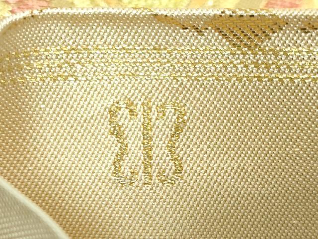 平和屋着物●極上　西陣　川島織物　六通柄　本袋帯　唐織　正倉院花文　金糸　逸品　DZAB1827kh6