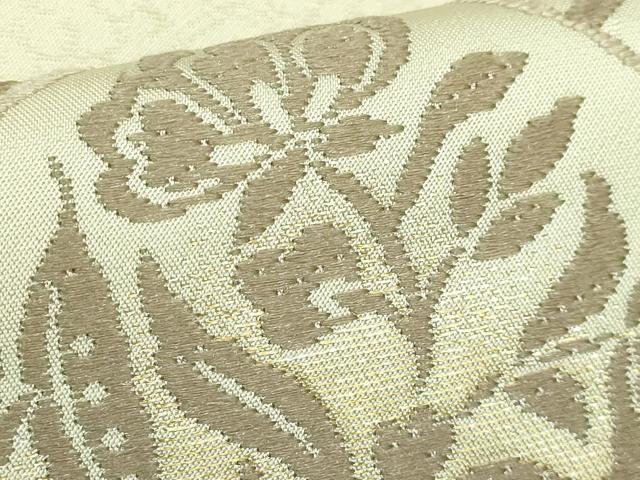 平和屋着物●極上　六通柄袋帯　唐織　花菱文　逸品　DZAB1832kh6