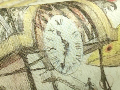 平和屋着物●極上　全通柄袋帯　アルベール・ロビダ　手描き　逸品　DZAB1833kh6