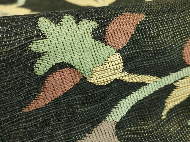 平和屋着物●極上　六通柄袋帯　鷹匠　波期花鳥更紗　金糸　逸品　DZAB1848kh6