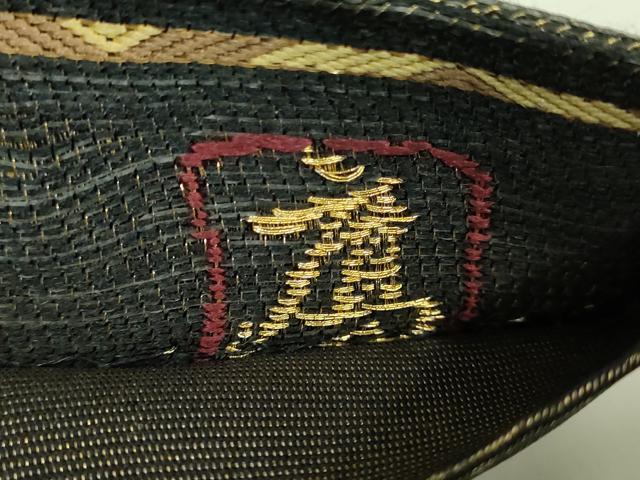平和屋着物●極上　六通柄袋帯　鷹匠　波期花鳥更紗　金糸　逸品　DZAB1848kh6