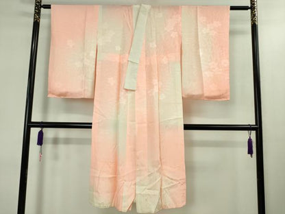 平和屋本店∵極上 女の子 十三参り 子供 祝着・襦袢(無双仕立て)・袋帯 3点セット 友禅 冊子花鳥文 逸品 DZAB1853kh6