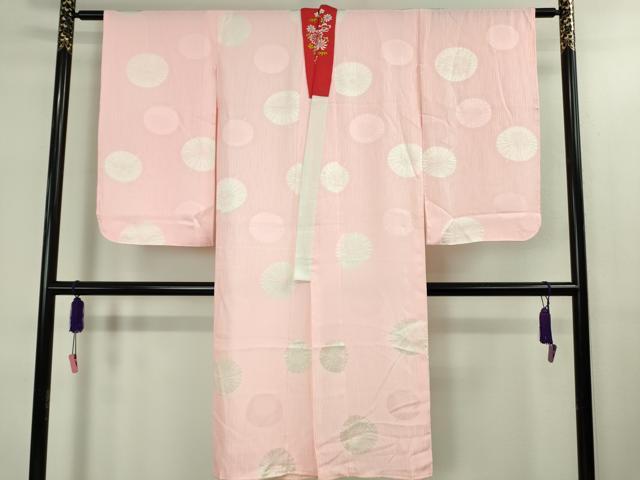 平和屋本店[]極上　七五三　女の子　7歳　祝着・襦袢(袷・半衿刺繍)セット　毬　暈し染め　逸品　DZAB1858kh6
