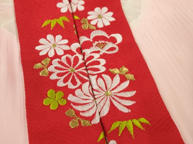 平和屋本店[]極上　七五三　女の子　7歳　祝着・襦袢(袷・半衿刺繍)セット　毬　暈し染め　逸品　DZAB1858kh6