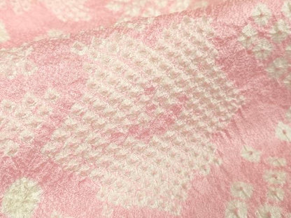平和屋本店[]極上　七五三　女の子　7歳　祝着　絞り　舞花文　逸品　DZAB1859kh6