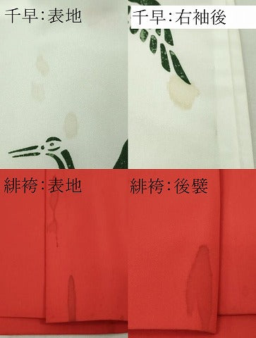 平和屋本店■極上　女性　巫女装束　白衣　緋袴セット　 法衣　寺院　仏具　神職　装束　逸品　DZAB1869kh5