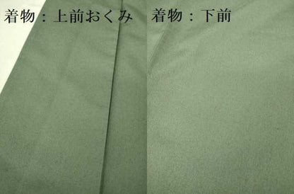 平和屋着物■極上　男性　お召　アンサンブル　キングサイズ　長羽織　色無地　仙斉茶色　羽裏・歌舞伎　逸品　DZAB1873kh6