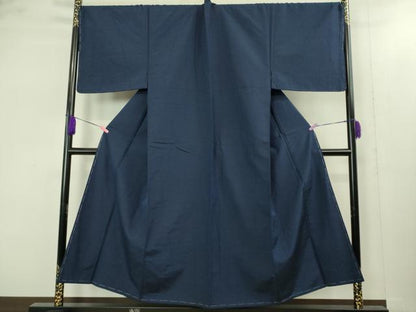 平和屋着物■極上　男性　紬　アンサンブル　キングサイズ　長羽織　色無地　濃い褐色　逸品　未使用　DZAB1875kh6
