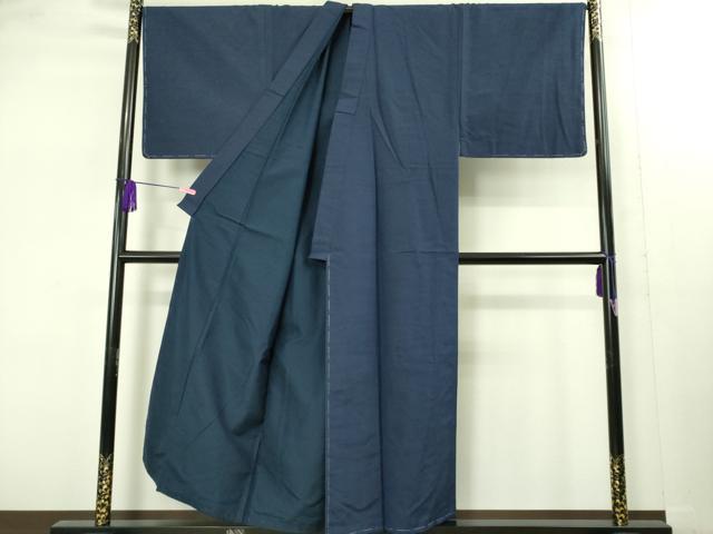 平和屋着物□極上 男性 紬 アンサンブル キングサイズ 長羽織 色無地