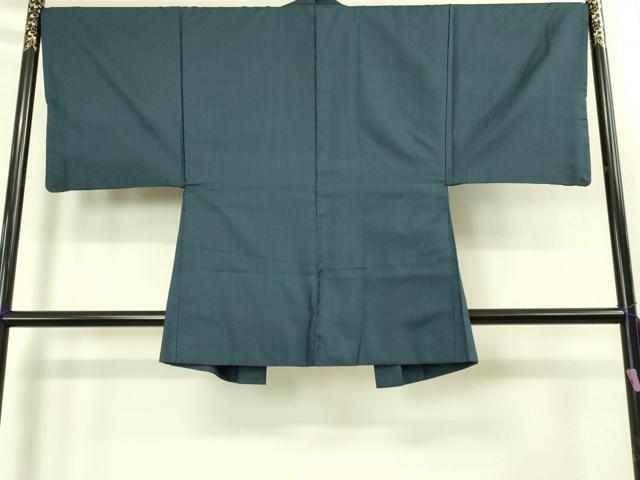 平和屋着物●極上　男性　お召　アンサンブル　亀甲柄　羽裏・龍　虎　逸品　DZAB1876kh6