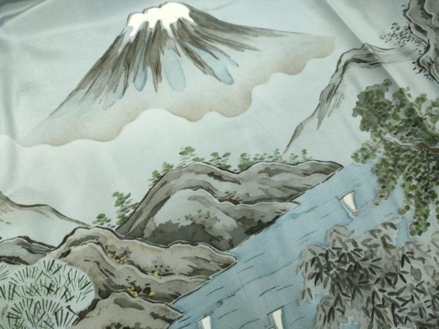 平和屋着物■極上　男性 紬 アンサンブル キングサイズ 長羽織・長襦袢(無双仕立て)セット 色無地 濃鉄御納戸色 逸品　未使用　DZAB1877kh6