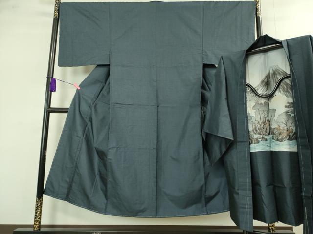 平和屋着物■極上　男性　本場大島紬　アンサンブル　100亀甲　総詰め　長羽織　逸品　未使用　DZAB1878kh6