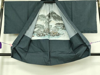 平和屋着物■極上　男性　本場大島紬　アンサンブル　100亀甲　総詰め　長羽織　逸品　未使用　DZAB1878kh6