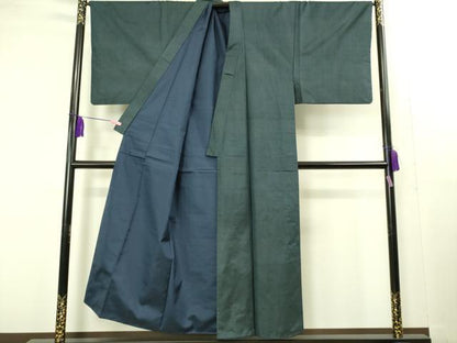 平和屋着物■極上　男性　本場大島紬　アンサンブル　長羽織　100亀甲　総詰め　逸品　DZAB1879kh6