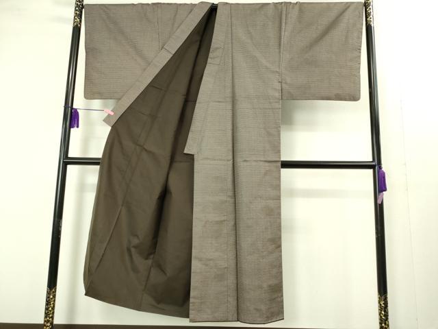 平和屋着物●極上　男性　本場大島紬　アンサンブル　キングサイズ　120亀甲　総詰め　羽裏・七福神　逸品　DZAB1881kh6