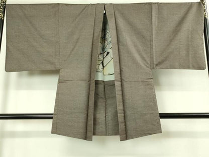 平和屋着物●極上　男性　本場大島紬　アンサンブル　キングサイズ　120亀甲　総詰め　羽裏・七福神　逸品　DZAB1881kh6