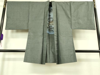 平和屋着物＃極上　男性　本場大島紬　100亀甲　総詰め　長羽織　逸品　DZAB1884kh6
