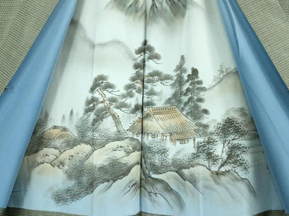 平和屋着物＃極上　男性　本場大島紬　100亀甲　総詰め　長羽織　逸品　DZAB1884kh6