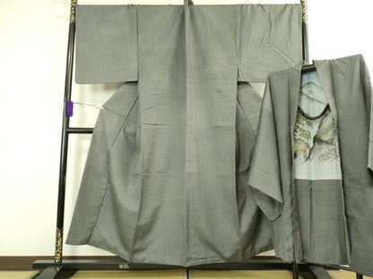 平和屋着物■極上　男性　本場大島紬　アンサンブル　キングサイズ　100亀甲　総詰め　長羽織　逸品　DZAB1886kh6