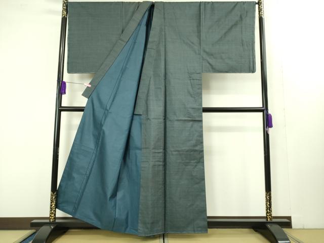 平和屋着物■極上　男性 本場大島紬　アンサンブル キングサイズ　長襦袢(袷)・長羽織セット　100亀甲　総詰め　逸品　未使用　DZAB1887kh6