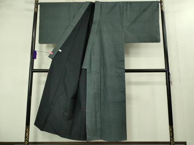 平和屋着物■極上　男性　本場大島紬　アンサンブル キングサイズ 長襦袢(無双仕立て)・長羽織セット　7マルキ　逸品　未使用　DZAB1889kh6