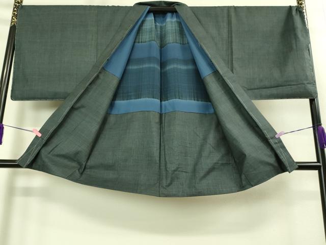 平和屋着物■極上　男性　本場大島紬　アンサンブル キングサイズ 長襦袢(無双仕立て)・長羽織セット　7マルキ　逸品　未使用　DZAB1889kh6