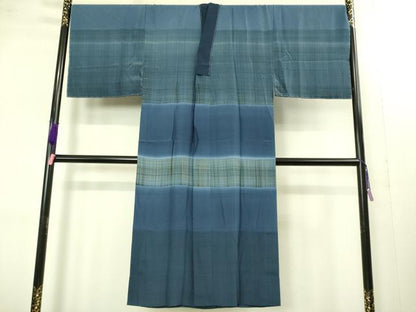 平和屋着物■極上　男性　本場大島紬　アンサンブル キングサイズ 長襦袢(無双仕立て)・長羽織セット　7マルキ　逸品　未使用　DZAB1889kh6