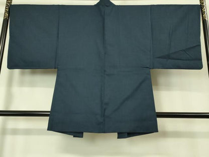 平和屋着物●極上　男性　お召　アンサンブル　100亀甲　総詰め　羽裏・虎　逸品　DZAB1892kh6