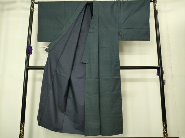 平和屋着物■極上　男性　本場大島紬　アンサンブル　長羽織　100亀甲　羽裏・鷹　逸品　DZAB1893kh6