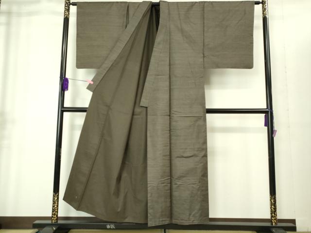 平和屋着物□極上 男性 本場大島紬 アンサンブル 長襦袢(袷)・長羽織