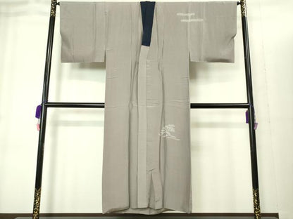 平和屋着物■極上　男性　本場大島紬　アンサンブル　長襦袢(袷)・長羽織セット　逸品　DZAB1894kh6